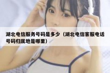 湖北电信服务号码是多少（湖北电信客服电话号码归属地是哪里）