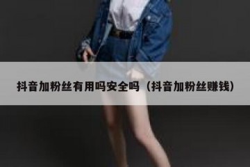 抖音加粉丝有用吗安全吗（抖音加粉丝赚钱）
