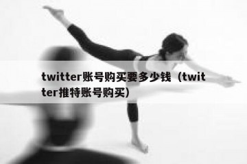 twitter账号购买要多少钱（twitter推特账号购买）