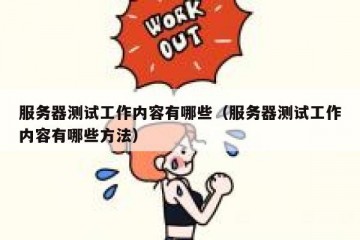 服务器测试工作内容有哪些（服务器测试工作内容有哪些方法）