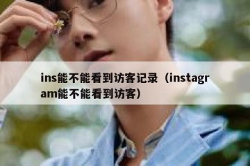 ins能不能看到访客记录（instagram能不能看到访客）