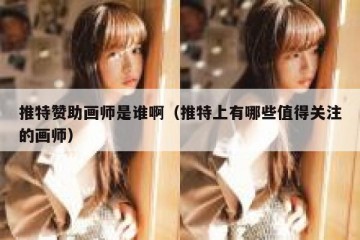 推特赞助画师是谁啊（推特上有哪些值得关注的画师）