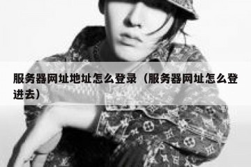 服务器网址地址怎么登录（服务器网址怎么登进去）