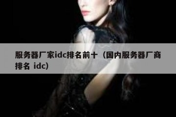 服务器厂家idc排名前十（国内服务器厂商排名 idc）