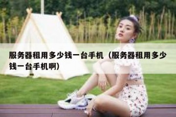 服务器租用多少钱一台手机（服务器租用多少钱一台手机啊）