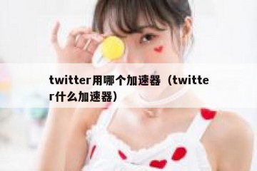 twitter用哪个加速器（twitter什么加速器）