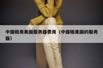 中国租用美国服务器费用（中国租美国的服务器）