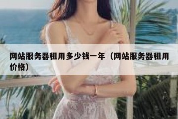 网站服务器租用多少钱一年（网站服务器租用价格）