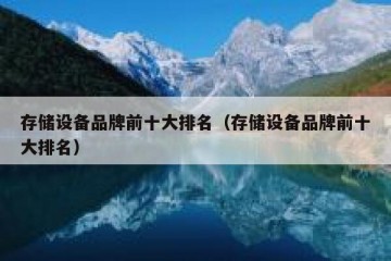 存储设备品牌前十大排名（存储设备品牌前十大排名）