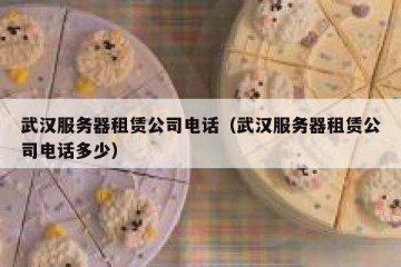 武汉服务器租赁公司电话（武汉服务器租赁公司电话多少）