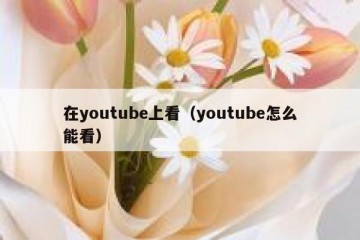 在youtube上看（youtube怎么能看）