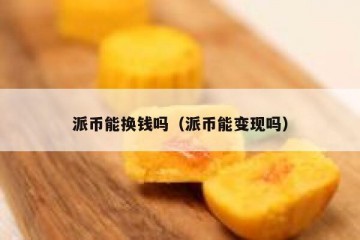 派币能换钱吗（派币能变现吗）