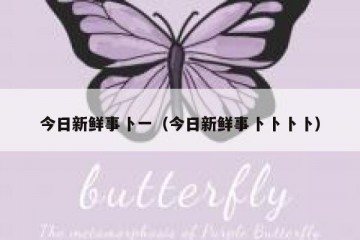 今日新鲜事卜一（今日新鲜事卜卜卜卜）