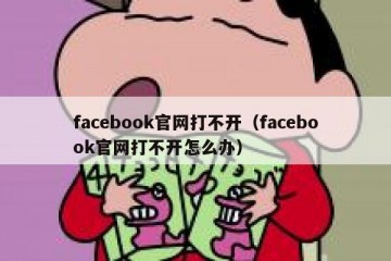 facebook官网打不开（facebook官网打不开怎么办）