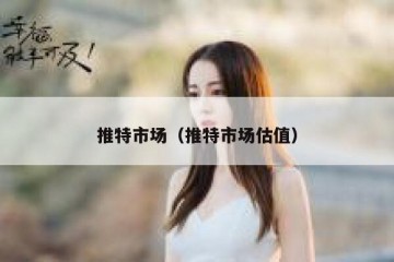 推特市场（推特市场估值）