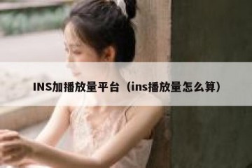 INS加播放量平台（ins播放量怎么算）