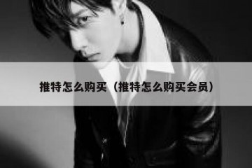 推特怎么购买（推特怎么购买会员）