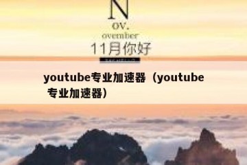 youtube专业加速器（youtube 专业加速器）