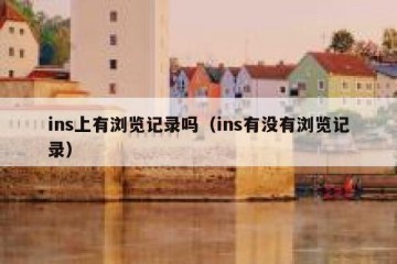 ins上有浏览记录吗（ins有没有浏览记录）