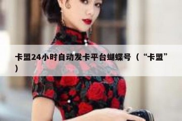 卡盟24小时自动发卡平台蝴蝶号（“卡盟”）