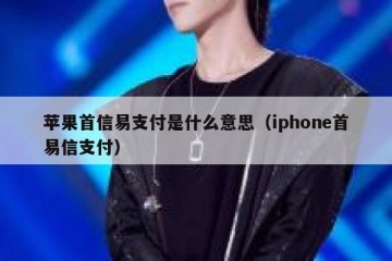 苹果首信易支付是什么意思（iphone首易信支付）