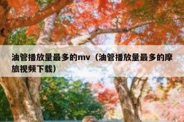 油管播放量最多的mv（油管播放量最多的摩旅视频下载）