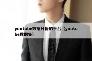 youtube数据分析的平台（youtube数据集）