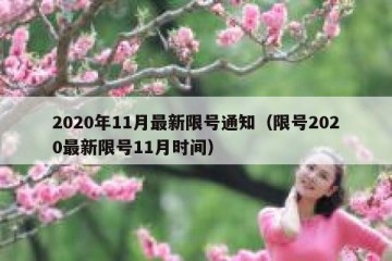 2020年11月最新限号通知（限号2020最新限号11月时间）