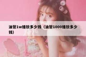 油管1w播放多少钱（油管1000播放多少钱）