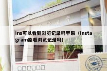 ins可以看到浏览记录吗苹果（instagram能看浏览记录吗）