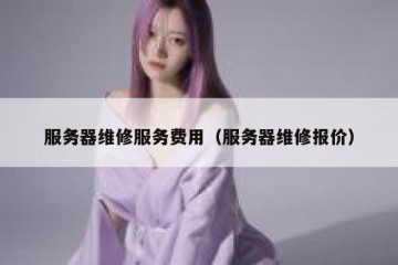 服务器维修服务费用（服务器维修报价）