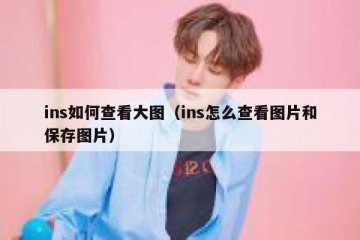 ins如何查看大图（ins怎么查看图片和保存图片）