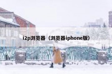 i2p浏览器（浏览器iphone版）