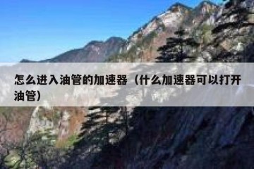 怎么进入油管的加速器（什么加速器可以打开油管）