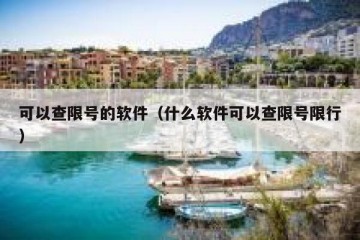 可以查限号的软件（什么软件可以查限号限行）