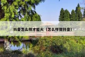 抖音怎么样才能火（怎么样做抖音）
