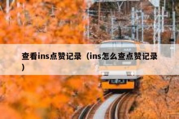 查看ins点赞记录（ins怎么查点赞记录）