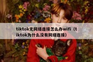 tiktok无网络连接怎么办wifi（tiktok为什么没有网络连接）