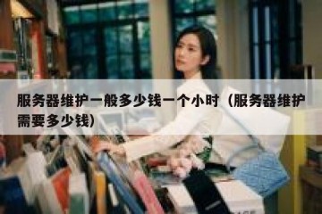 服务器维护一般多少钱一个小时（服务器维护需要多少钱）