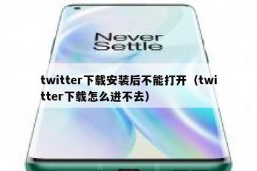 twitter下载安装后不能打开（twitter下载怎么进不去）