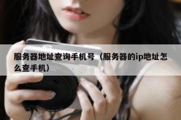 服务器地址查询手机号（服务器的ip地址怎么查手机）
