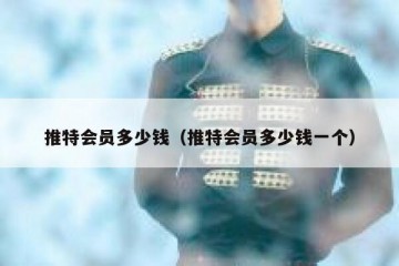 推特会员多少钱（推特会员多少钱一个）