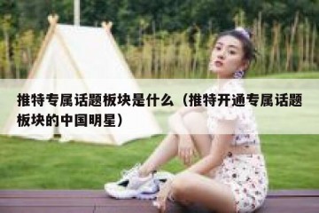 推特专属话题板块是什么（推特开通专属话题板块的中国明星）