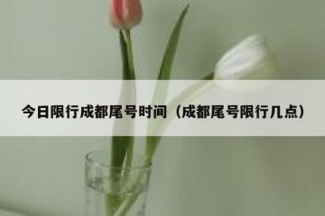今日限行成都尾号时间（成都尾号限行几点）