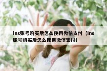 ins账号购买后怎么使用微信支付（ins账号购买后怎么使用微信支付）