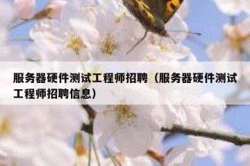 服务器硬件测试工程师招聘（服务器硬件测试工程师招聘信息）