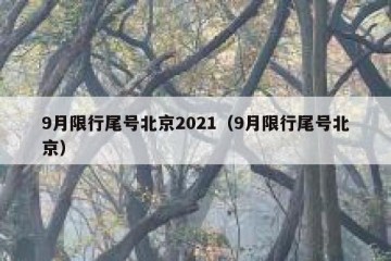 9月限行尾号北京2021（9月限行尾号北京）