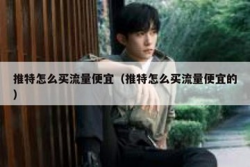 推特怎么买流量便宜（推特怎么买流量便宜的）