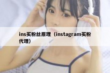 ins买粉丝原理（instagram买粉代理）