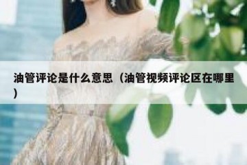 油管评论是什么意思（油管视频评论区在哪里）
